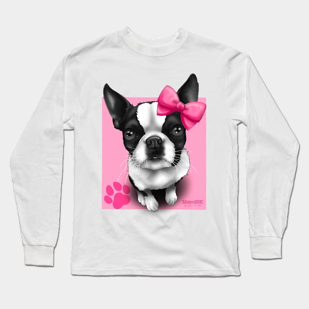 Baby Girl Boston Long Sleeve T-Shirt by MetroInk